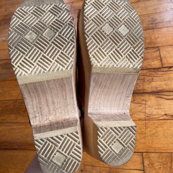 No. 6 Daria Clog mid heel in Caramel, size 38 - Picture 3 of 7